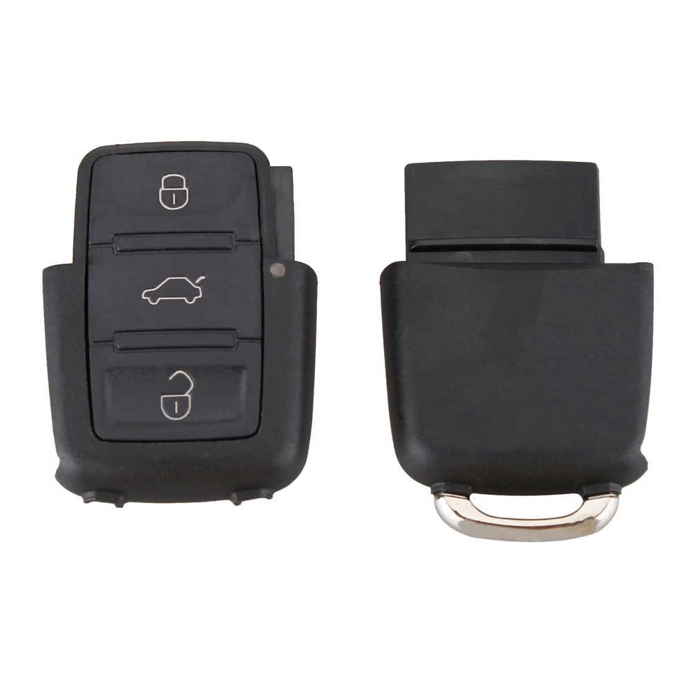 Universal Smart Remote Car Key Case, Preto Auto Substituição Chave Shell, sem Chip, apto para Passat, Volkswagen B5, 3 Botões