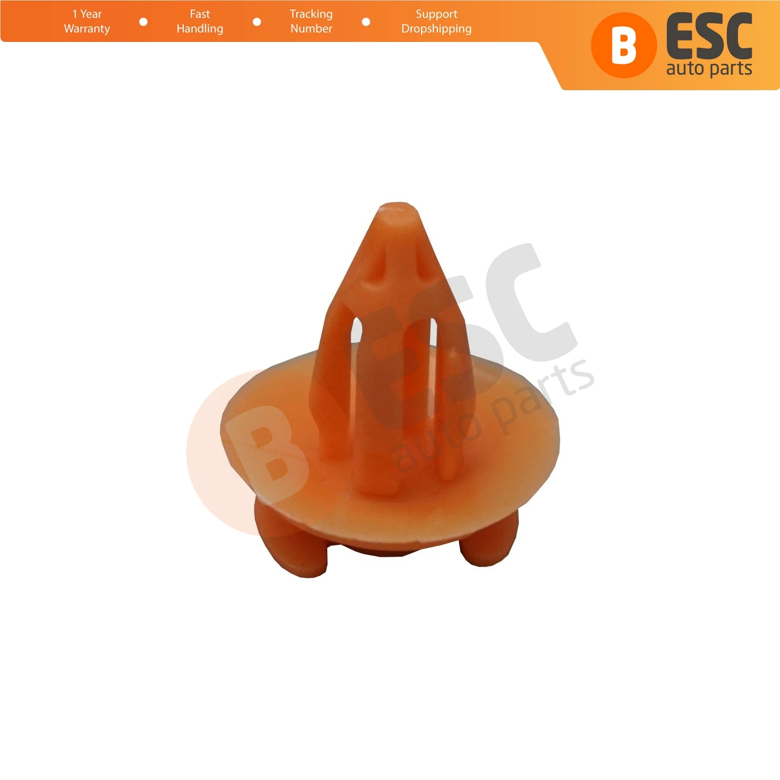 ESC ECF5030 10 Pieces Door Trim Panel Retainer Orange Color for BMW and Ford : 51411973500