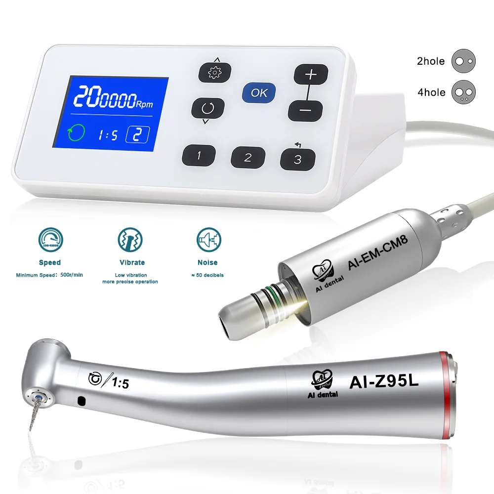 

EM-CM8-95 Electric Micromotor air turbine contra angle surgical handpiece micro motor fiber optic handpiece led system