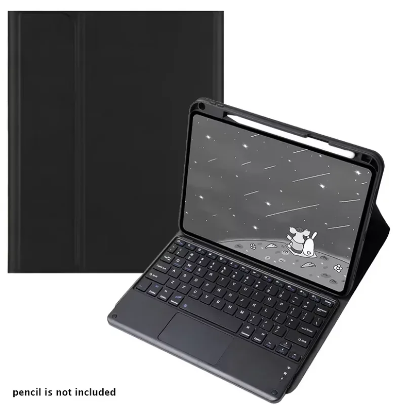 Funda con teclado mágico inalámbrico para IPad Air 6th 11 2024, fundas para teclado Bluetooth español, ruso, coreano, hebreo, árabe, tailandés