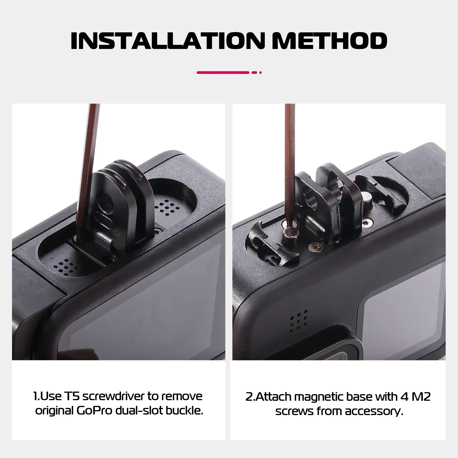 قاعدة مغناطيسية Falcam GoPro Mount لتركيب كاميرا DJI Action #2