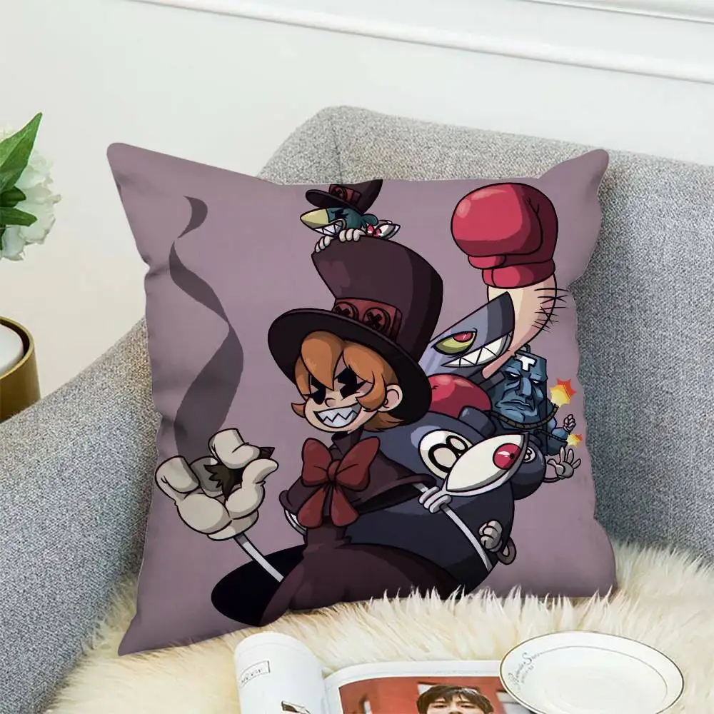 

Skullgirls Pillow Case Double-Sided Printing Cushion Cover 45x45 Decorative Cushions Sofa Home Decor Soft Pillowcase