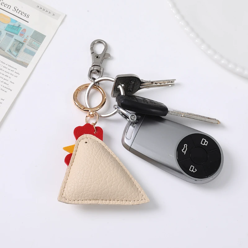 Fashionable Pu Leather Lobster Hen Keychain, Summer New Beach Style Gift Pendant Personalized Seafood Shaped Bag Pendant
