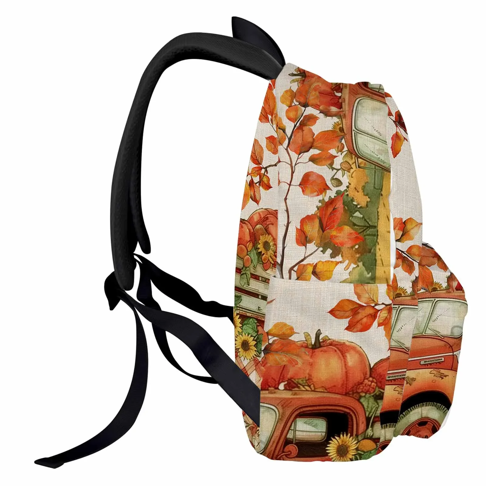 Autumn Watercolor Pumpkin Backpacks Teenagers Student School Bags Laptop Custom Backpack Men Women Travel