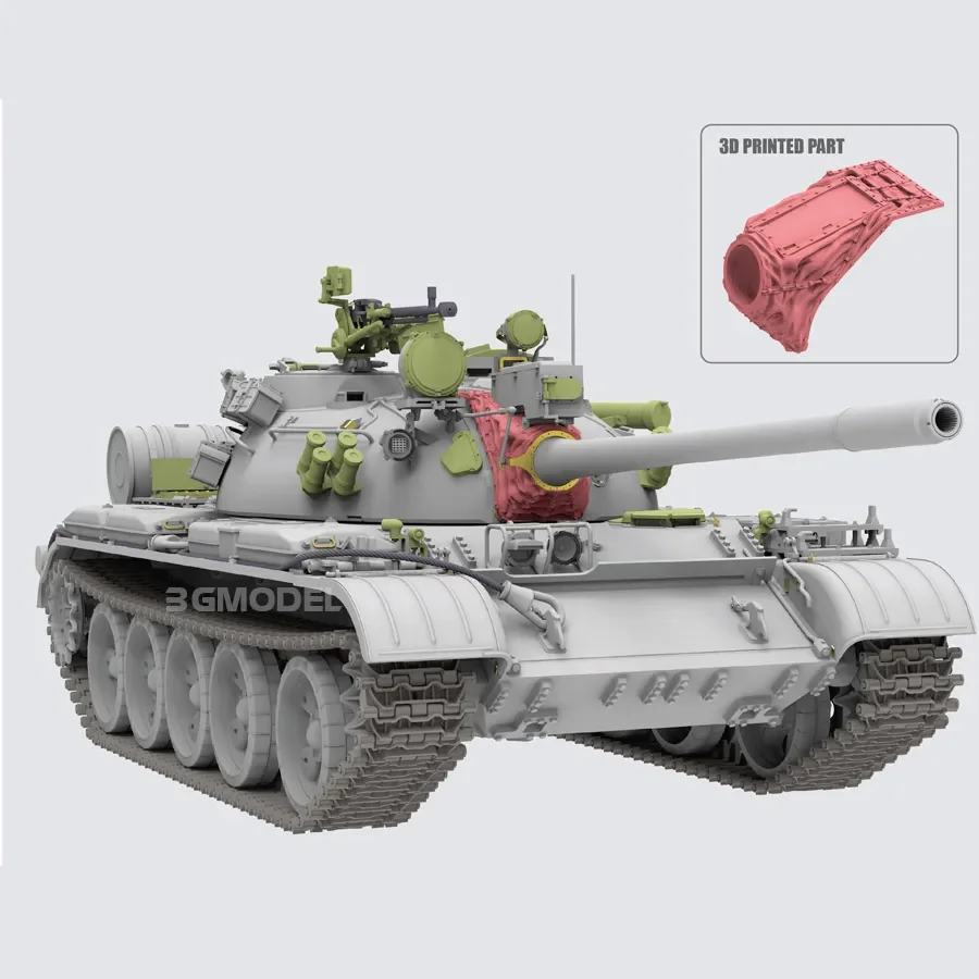 Ryefield model RFM 1/35 assembling tank scale model kit RM-5098 T-55A medium tank 1981 Type