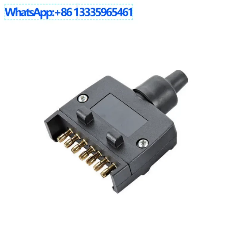 

10PCS 7-pin Australian flat plug socket trailer power supply signal connector RV accessories car modification