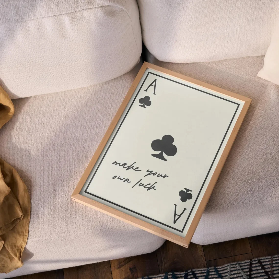 Personalized Poker Square Ace Wall Art Prints Canvas Painting Poster Picture For Living Bed Room Home Decor