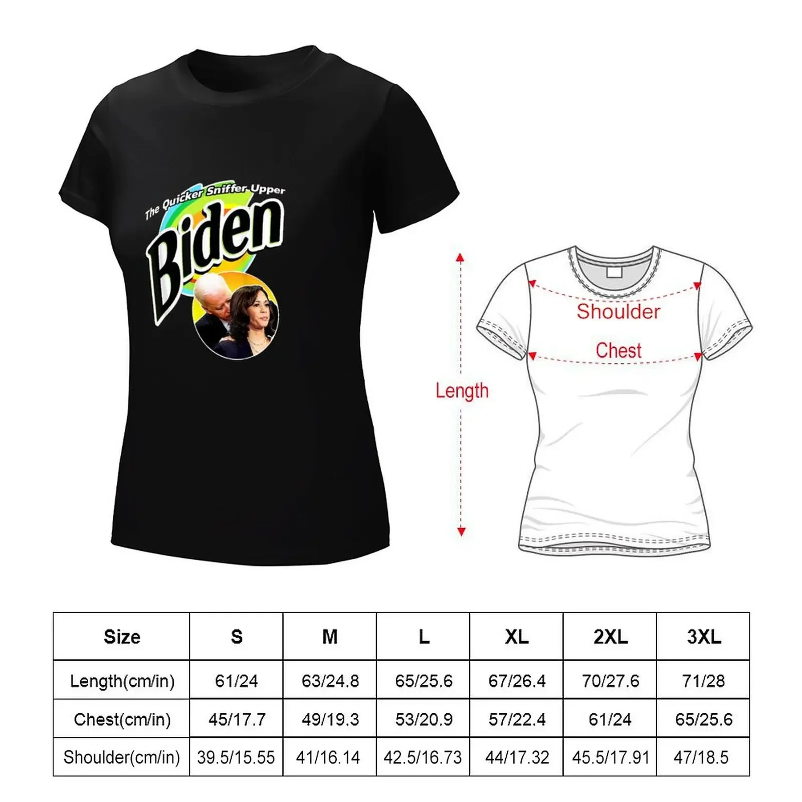 Upper Biden's Quicker Sniffer T-shirt cute tops Blouse summer clothes white t-shirt dress for Women sexy