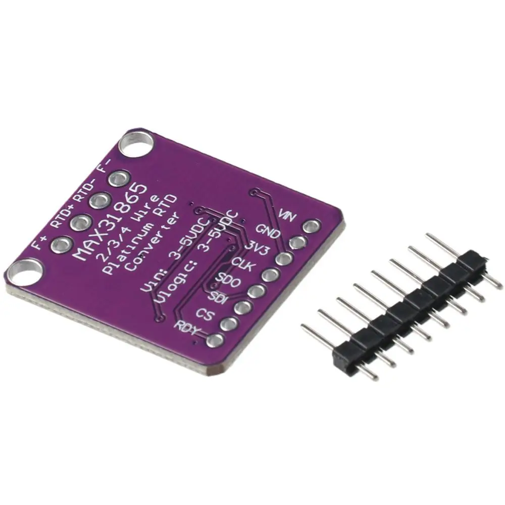 Sensor de termopar de temperatura RTD de 3,3 V/5V MAX31865 PT100-PT1000 módulo amplificador de Sensor de temperatura para Arduino DIY