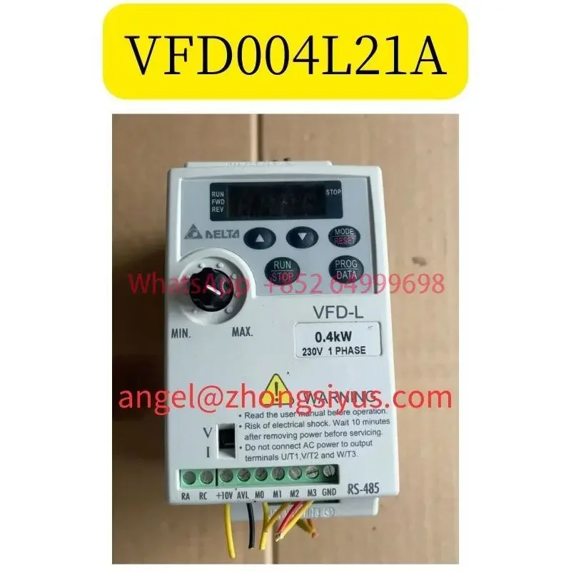 VFD004L21A Used Delta inverter 0.4kW 220V operation function OK