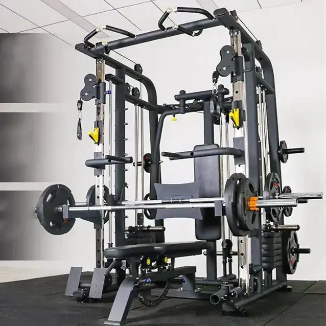 commercial gym equipment multi functional power cage all in one smith machine