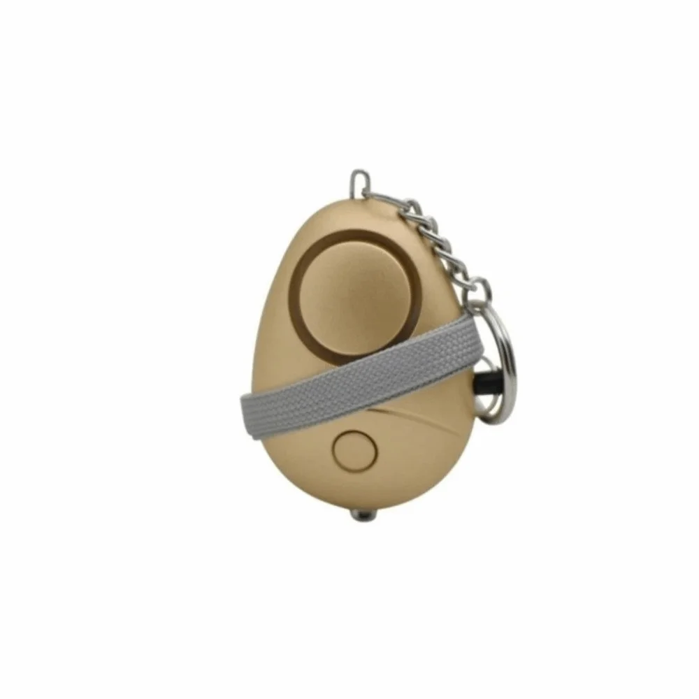 Anti-loss Loud Siren Personal Alarm Egg-shaped LED Flashlight Security Alarm 130dB Sound Safety Alarm