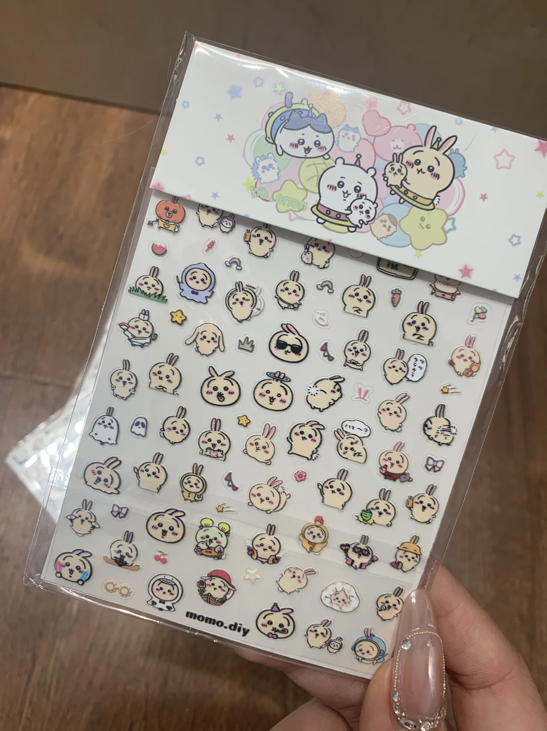 

Cute Chiikawa Hachiware Usagi Adhesive Pen Sticker Three-dimensional Water Cup Mobile Phone Computer Diy Sticker