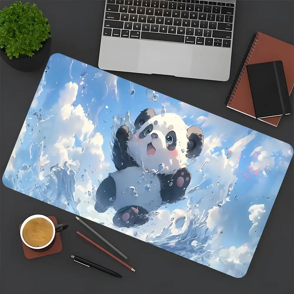 

Panda Large Mouse Pad, Office Pad, Rubber Anti-Slip Retro Style Mouse Pad Desk Pad, Pc Accessories ，Desk Accessories.