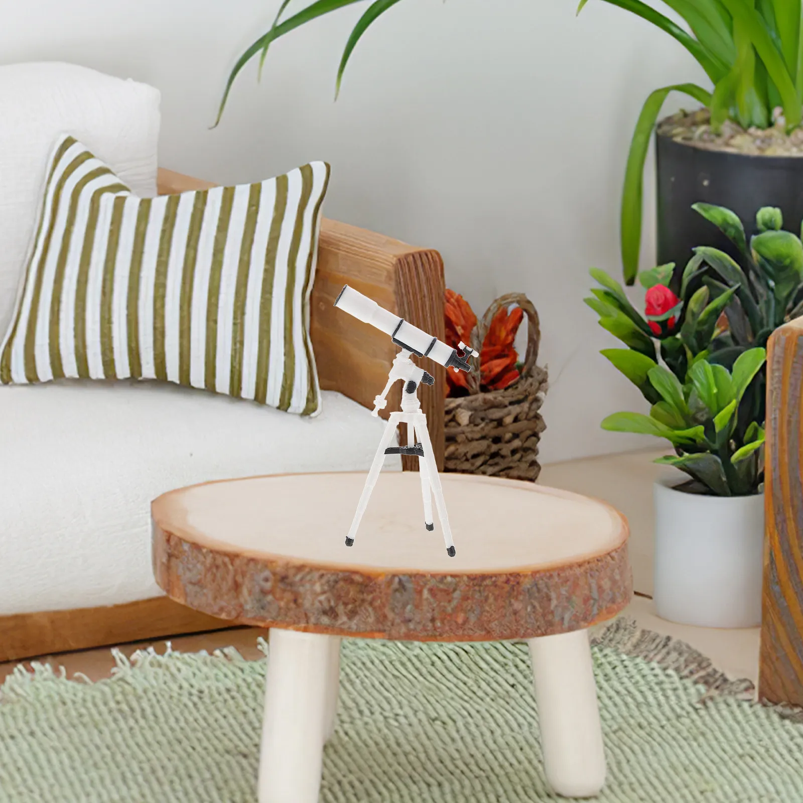 

Миниатюрный реалистичный телескоп в масштабе 1:25 для кукольного домика, декора рабочего стола, образовательный аксессуар для детей