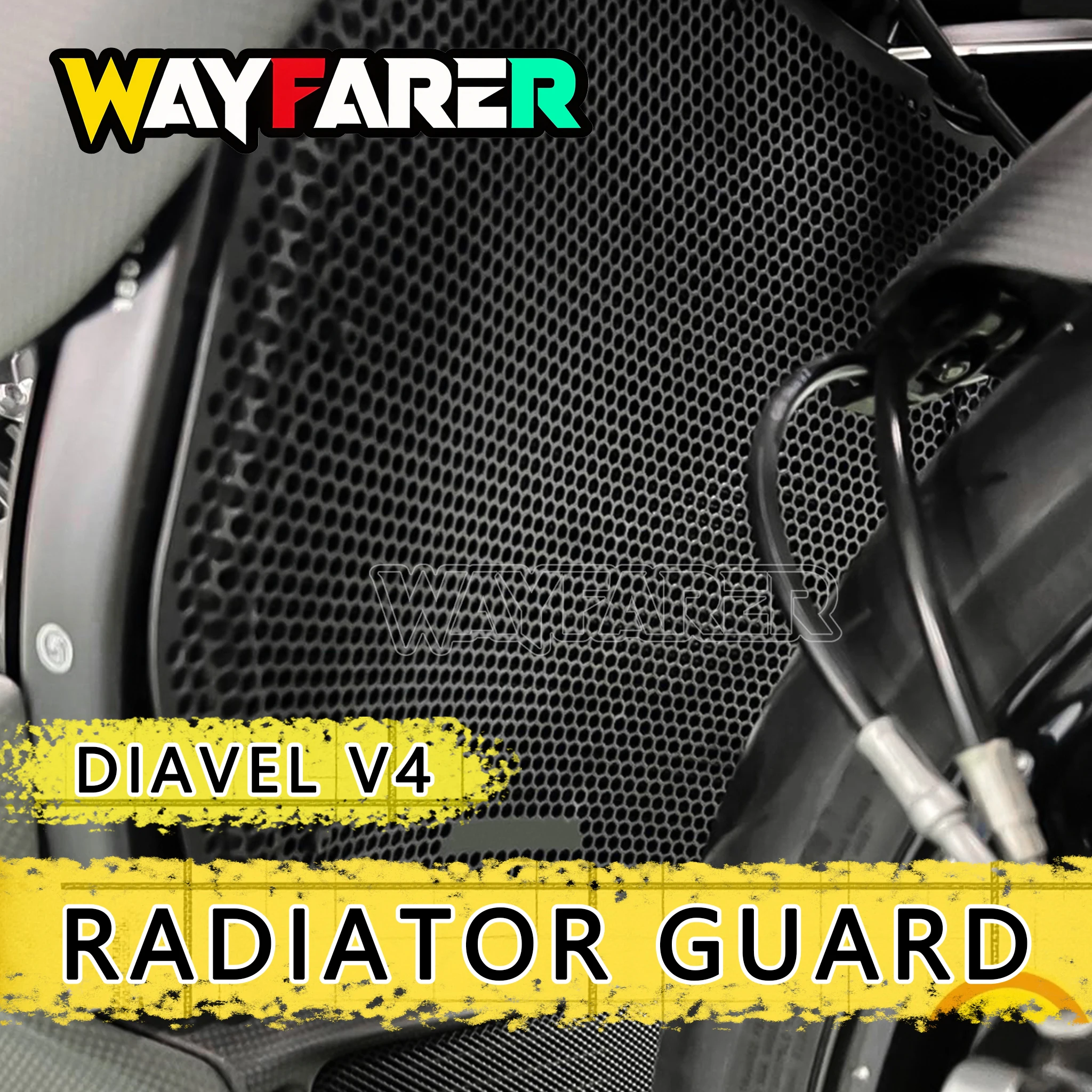 Neu 2024 Für DIAVEL V4 Diavel V4 2023 2024+ Motorrad Kühlergrill DiavelV4 Kühlerschutz Ölkühlerabdeckung Aluminium
