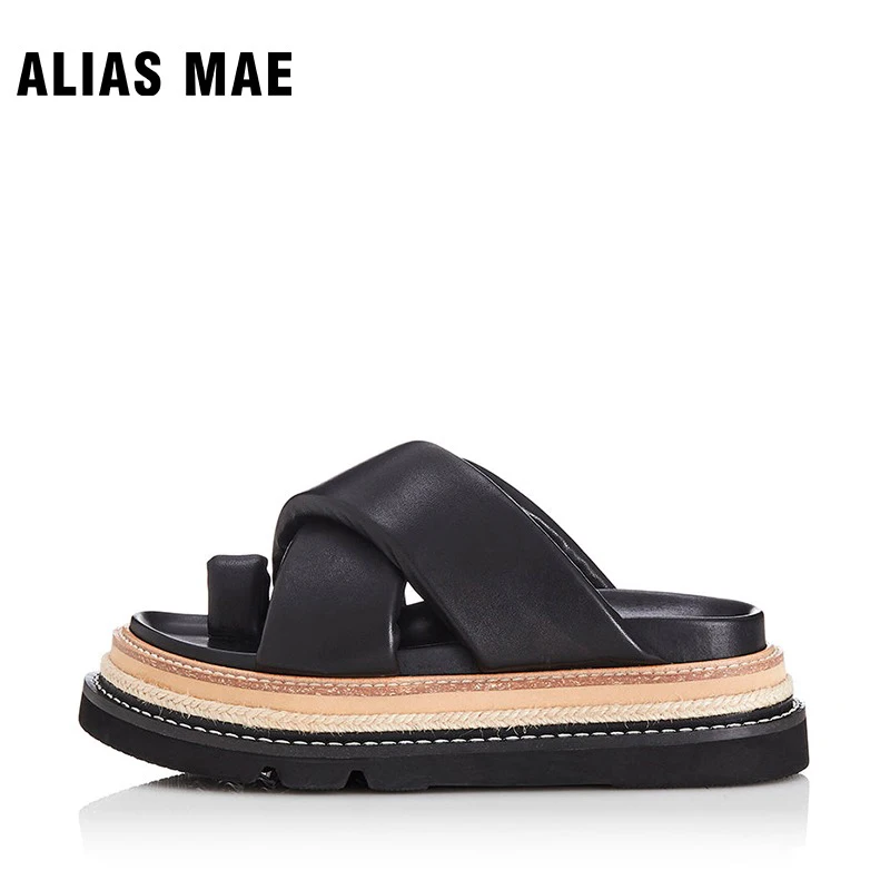 ALIAS MAE Kendall same style slippers women's summer outdoor wear 2024 new style fashion thick bottom large size sandals