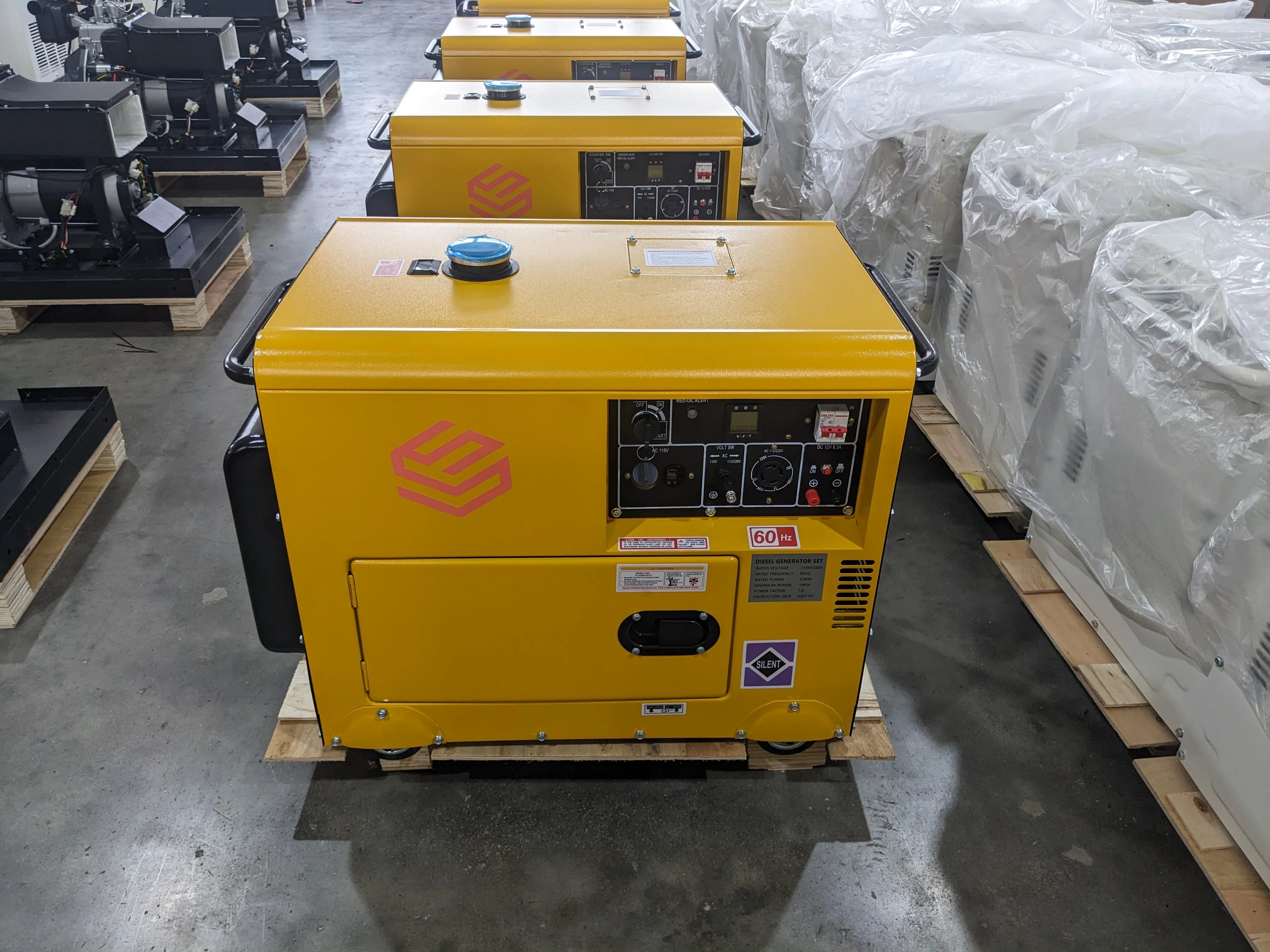 YHS-010 10kva 15kw 20kva Diesel Generators 3 Phase Power Generators Diesel 5kva 8kva 10kva Genset