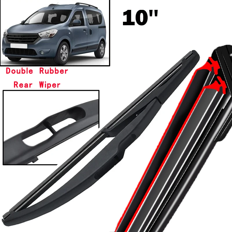 

Car Wiper 10" Rear Wiper Blade For Dacia Renault Dokker 2012 - 2020 Windshield Windscreen Tailgate Window Car Rain Brush