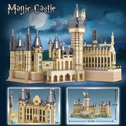 3D Model DIY Brick Magic Castle Building Block Home Decoration Assembly Puzzle Toy for Children Creative Birthday Holiday Gift