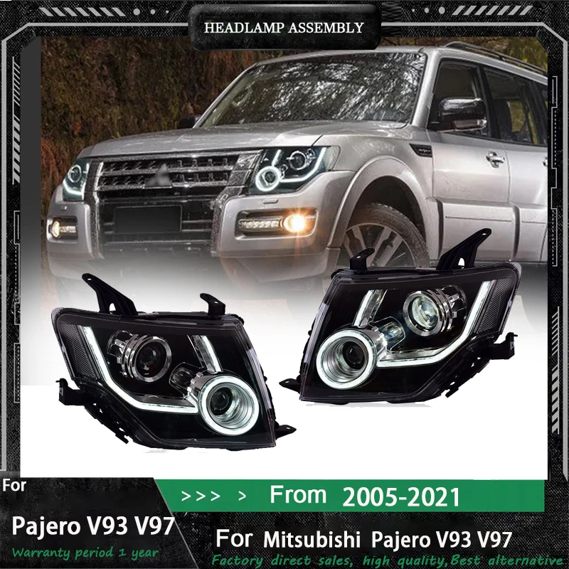 

Car Lights For Mitsubishi Pajero V97 2007-2021 Headlight LED Projetor head Lamp Daytime Running Light Automotive Accessories
