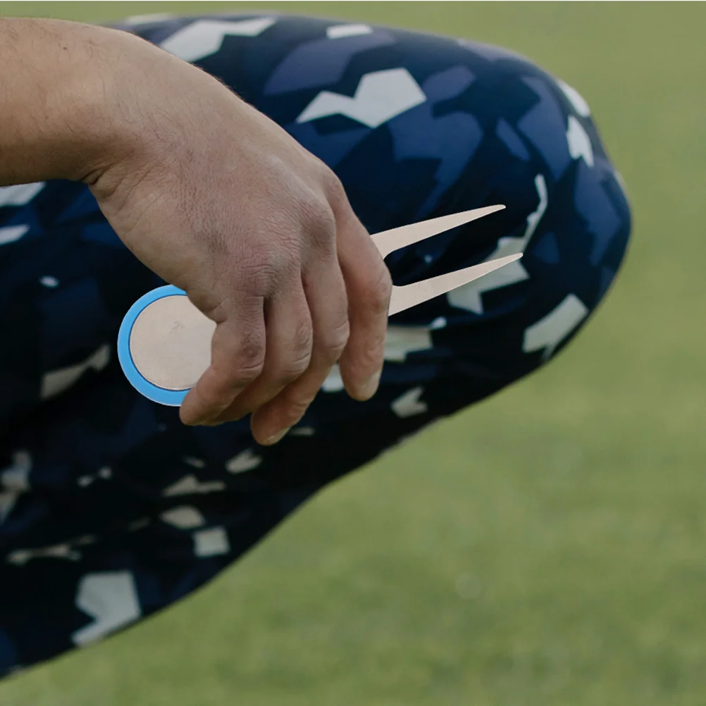 

2Pcs Golf Divot Tool Portable Turf Repair Fork Durable Lightweight Stainless Steel Golfs Accessories Divot Tool