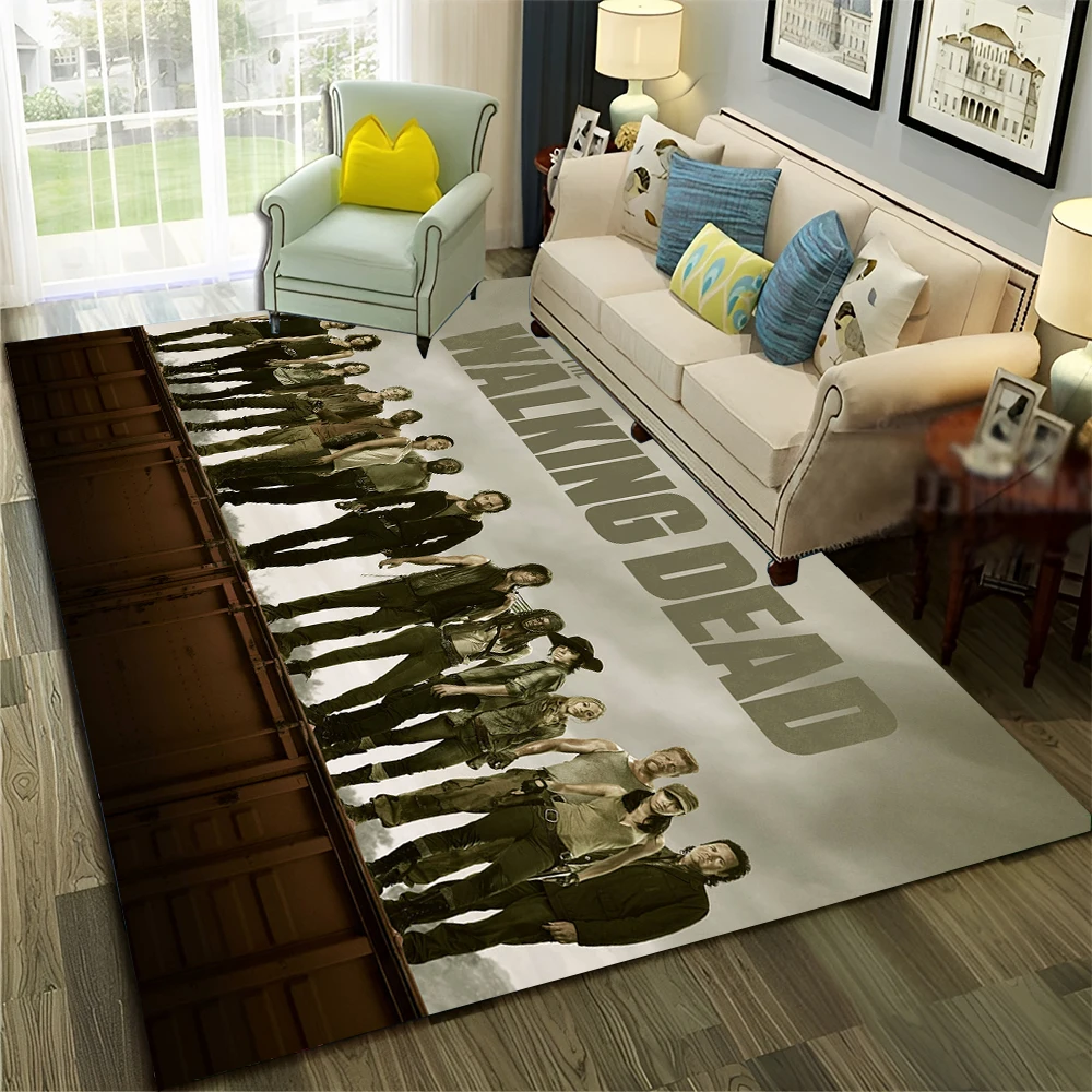 Horror TV The Walking Dead TWD Carpet Rug for Home Living Room Bedroom Sofa Doormat Decor,kid Play Area Rug Non-slip Floor Mat