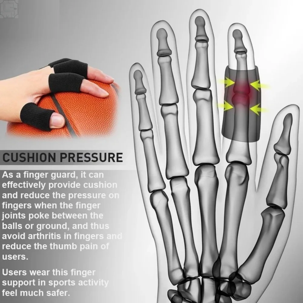 10Pcs Golf Finger Brace Splint Sleeves Thumb Support Protector Soft Comfortable Cushion Men Women Basketball Volleyball Tennis