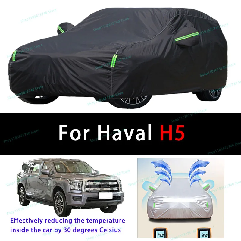 

For Haval H5 Summer Full Car Covers Outdoor Sun uv Protection Dust Cooling Protective Auto Protective Cover