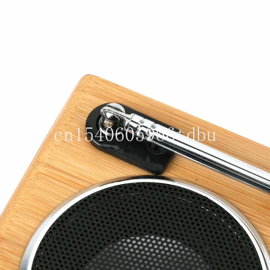 Bamboo Mini Portable Bluetooth Wireless Speaker Rechargeable Bluetooth Bt Fm Radio Speaker