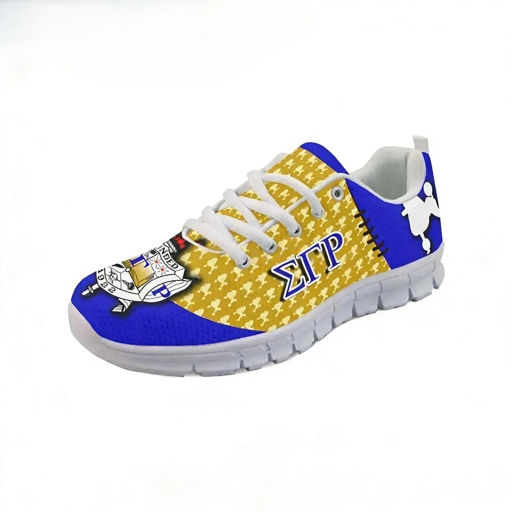Casual Sneakers Fashion Sigma Gamma Rho Poddles Design Women's Sneakers Breathable Mesh Walking Vulcanized Shoes Hot