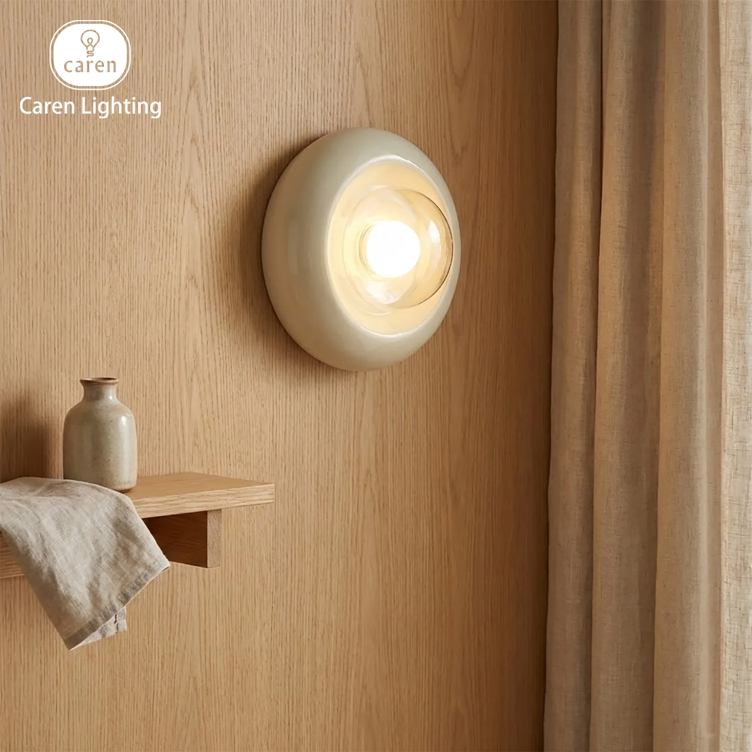 Caren Lighting Futurism Wall Sconces Lighting Design Glass Electroplating LED Bauhaus Contemporary Modern Cozy Light Fixture