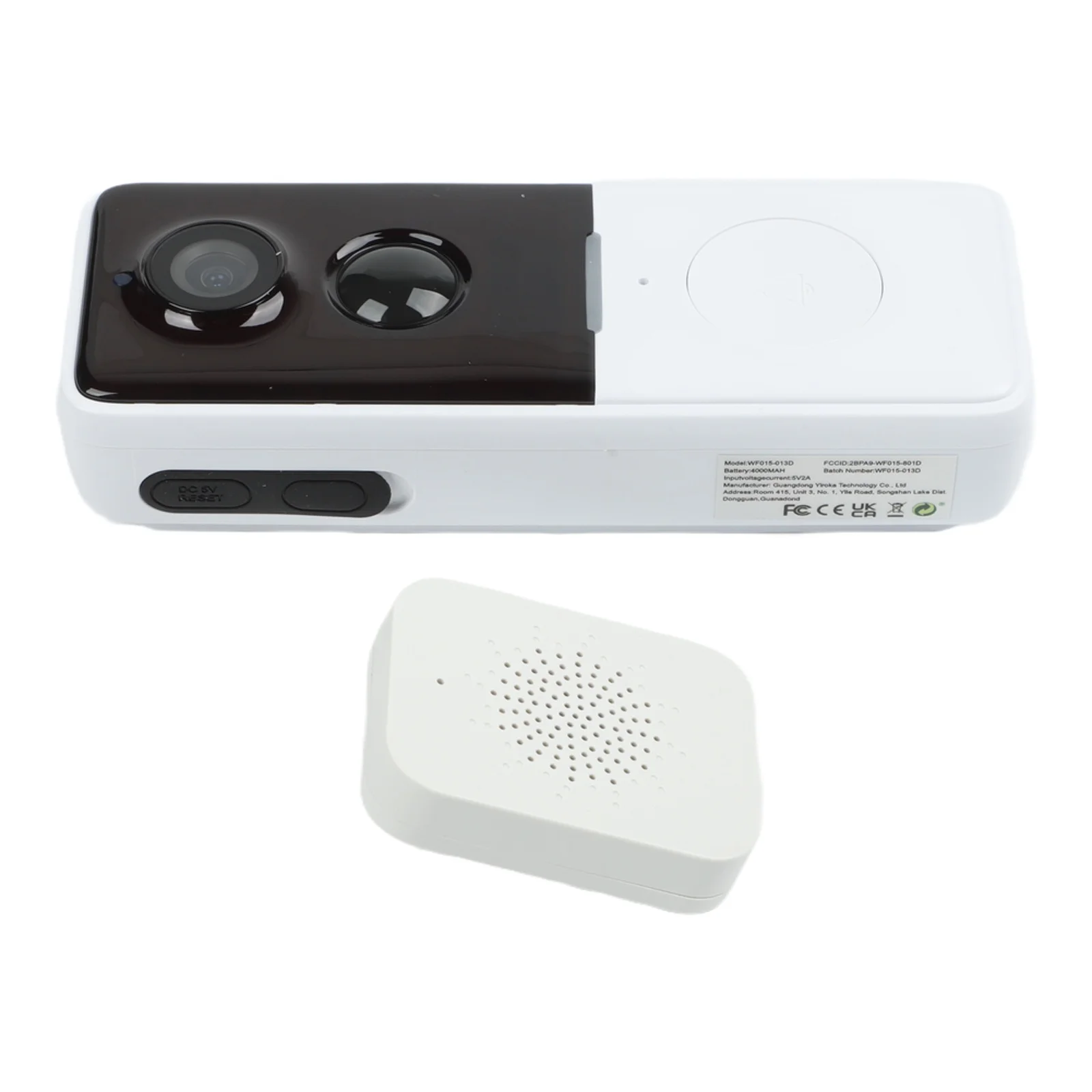 WIFI for video Doorbell with 100W Pixel Camera PIR Human Detection Mobile Remote for access and Two Way Intercom for Security
