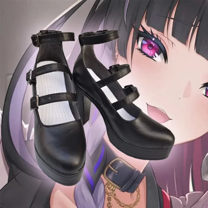 Nijisanji AND VTuber XSOLEIL Meloco Kyoran Anime Customize Cosplay High Heels Shoes Boots G4709