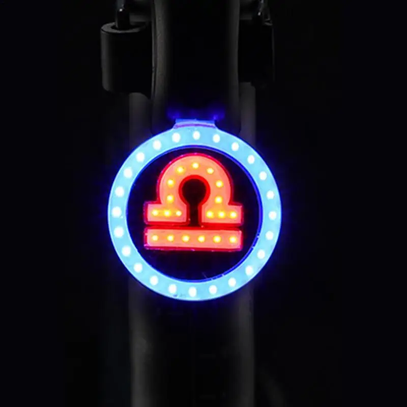 Rear Bike Light Constellation Design Bike Rear Light 4 Light Mode Bike Lights Back Bright Bicycle Rear Cycling Safety Flashlight