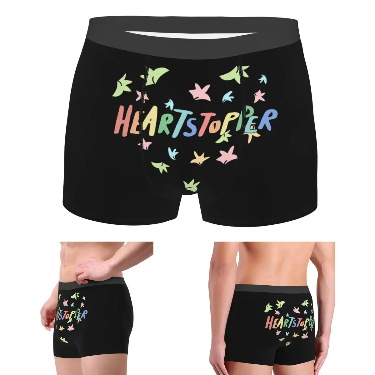 

Boxer Underpants Shorts Heartstopper Heart Of Leaves Panties Men Breathable Underwear for Homme Man Boyfriend Gifts