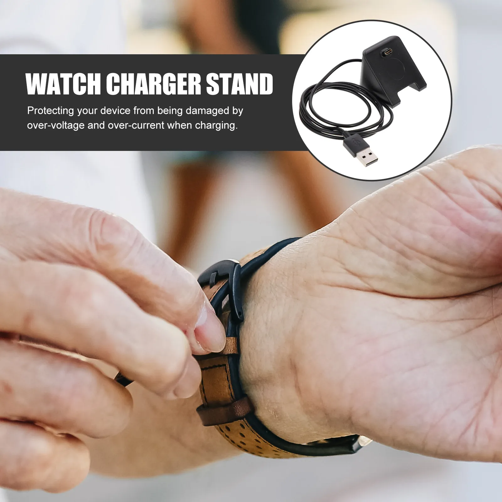 

Watch Charger Stand for 5 5S 245 Sports Watch Stable Safe Charging Station Smartwatch Recharger Low Heat Technology