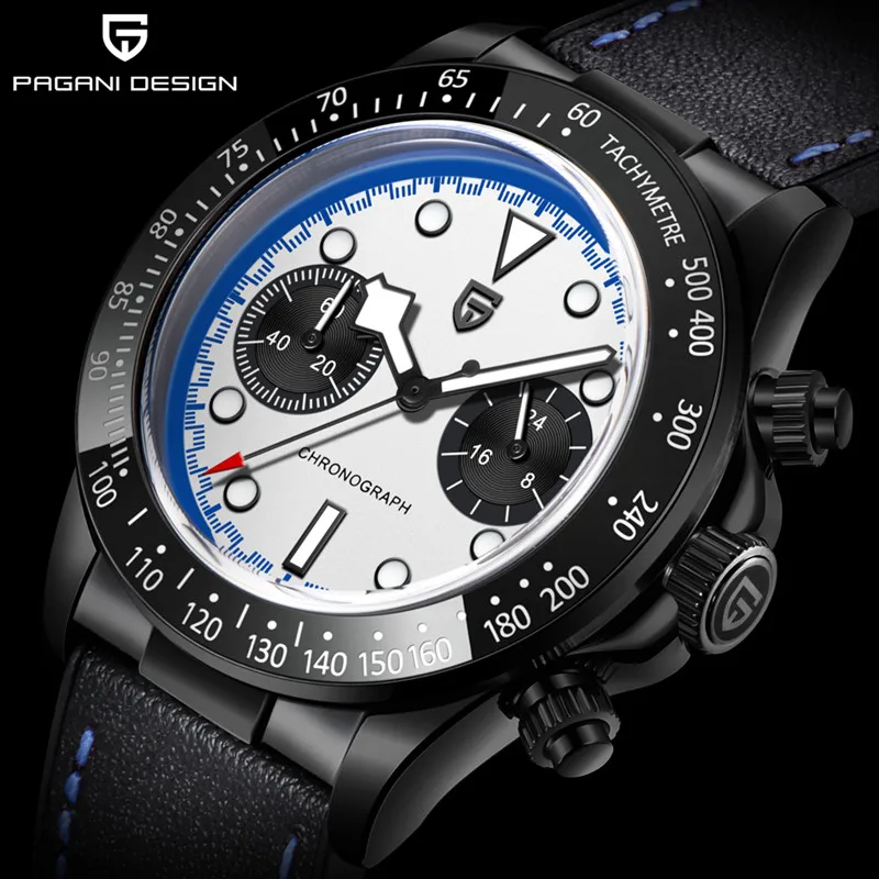 2026 New Men's Watches PAGANI DESIGN Luxury Quartz Wristwatches Speed Chronograph Watch For Men AR Sapphire Waterproof 100M 1822