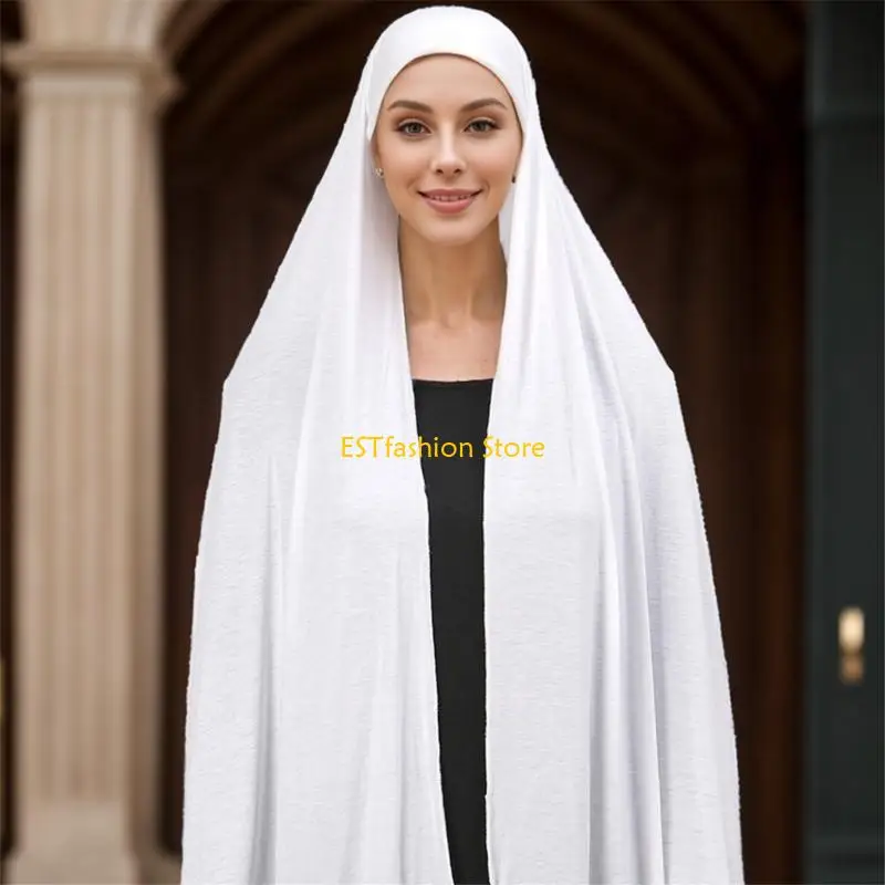 Y5GC Quick Drying Women's Hijab Shawl Headcovering for Religious and Casual Event