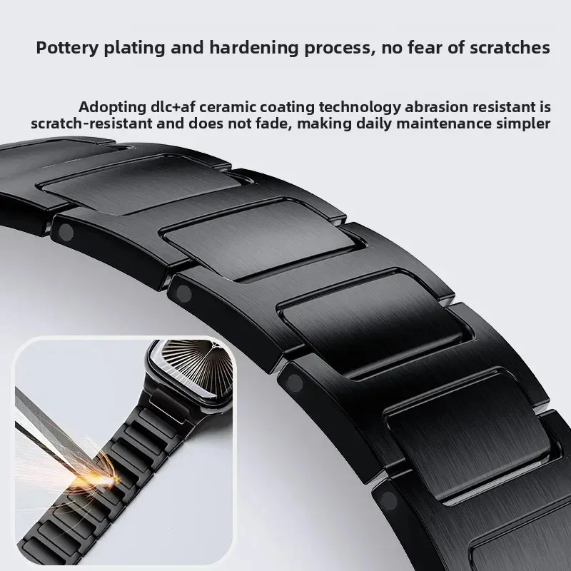 Pure Titanium M agnetic Apple Watch Band Ultra2  for Apple Watch Magnetic Absorption
