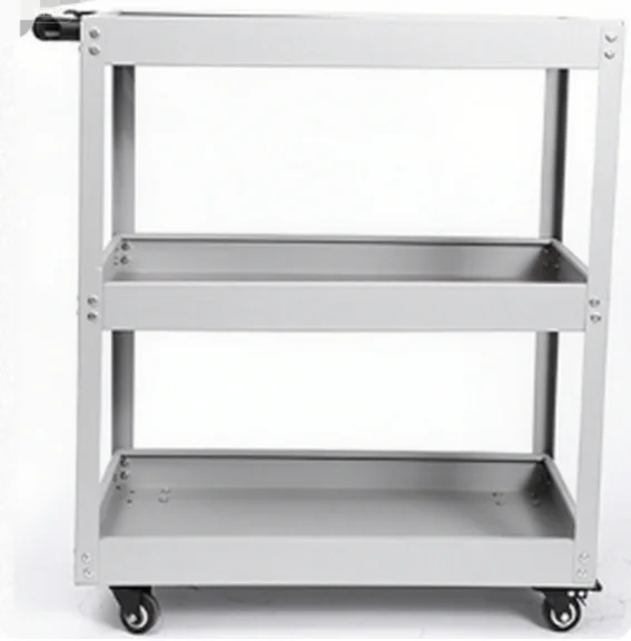 Height Three-layer Trolley for Auto Repair Tools, Workshop Maintenance Trolley, Storage Trolley for Parts