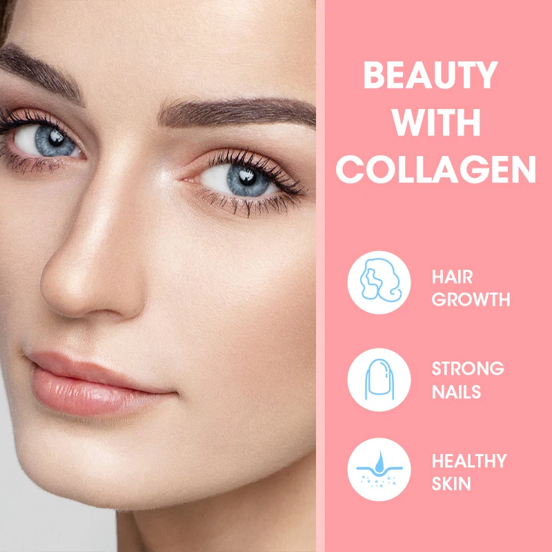 Multi Collagen Capsules with Type I, II, III, V & X Hydrolyzed Peptides, Supports Hair, Skin, Nails, Bone, Joint & Gut Wellness