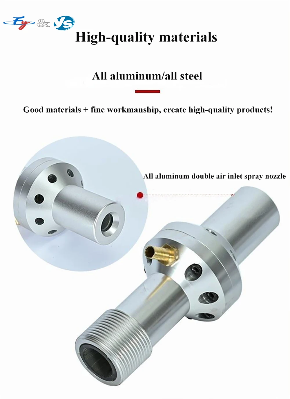 High-Pressure Venturi B4C Sandblaster Nozzle Dustless Cleaning Anti-Corrosion Double Air-Inlet Blasting Machine Accessories