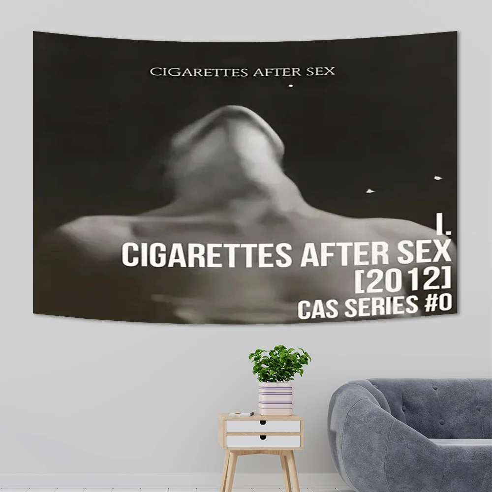 Cigarettes After Sex Tapestry Funny Meme Tapestries Wall Hanging Art Poster Room Decoration Aesthetic Party Backdrop Tapestries