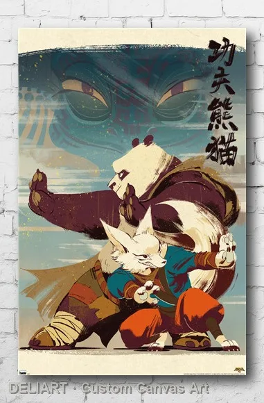 

KUNG FU PANDA 4 - POSE Canvas Poster Custom Size Available Room Decoration Home Decor Wall Art