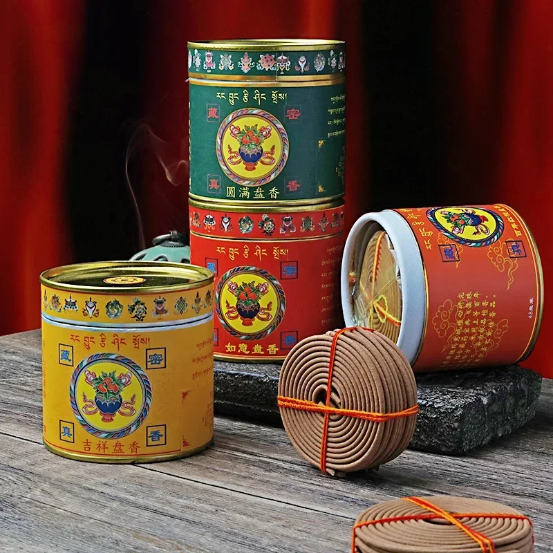 

Home Meditation Tibetan Coil Incense,Natural Ingredients Aromatherapy, Sandalwood blended Fragrance Role Prevention of Influenza