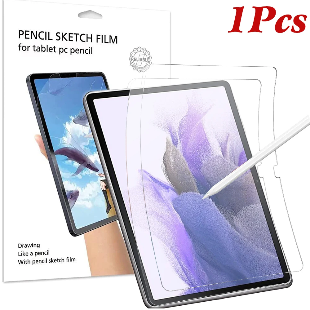 

Like Writing on Paper Screen Protector For Samsung Galaxy Tab S7 S 7 FE Plus Lite S7FE S7Plus 12.4 Drawing Anti-Glare Mate film