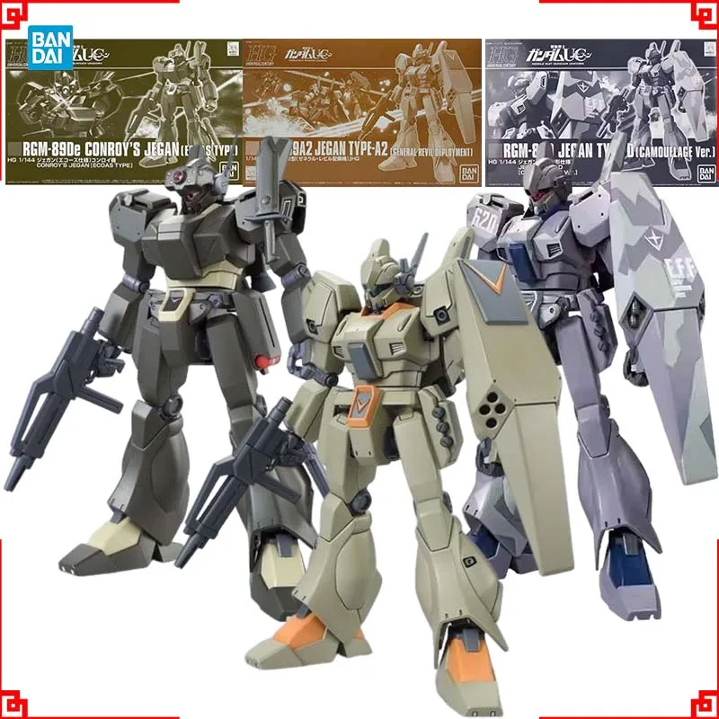 Bandai Gundam Model Kit HG Jegan Ecoas  A2 D Action Figure Gunpla Building Kit Gundam Collectibles Anime Figures Toys Mens Gift