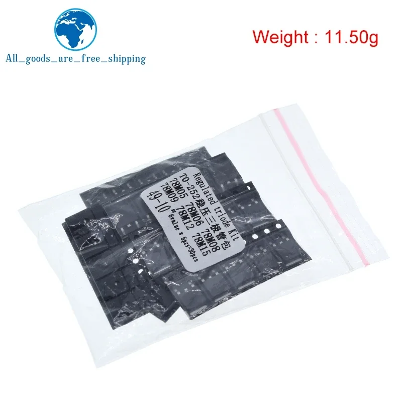 TZT 30pcs = 6 Kinds *5pcs TO-252 Transistor Kit 78M05 78M06 78M08 78M09 78M12 78M15 each 5pcs