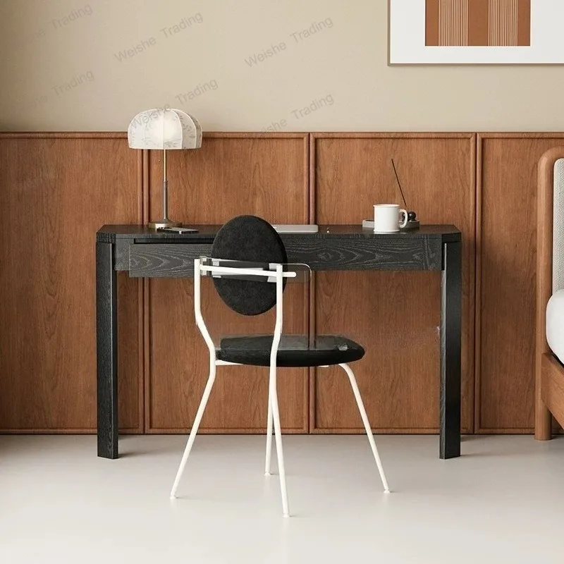 Medieval style all solid wood dresser bedroom minimalist ash wood makeup table desk